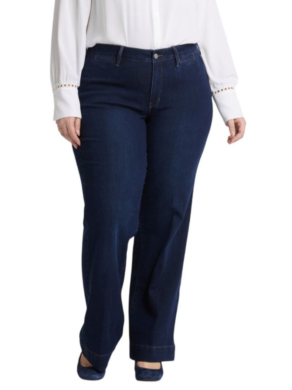 NWT NYDJ Teresa Trouser Jeans Dark Wash 14W Lift Tuck MSRP $119